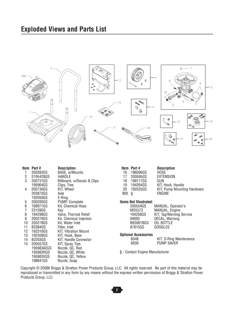 BRIGGS AND STRATTON, 020289, IPL.2